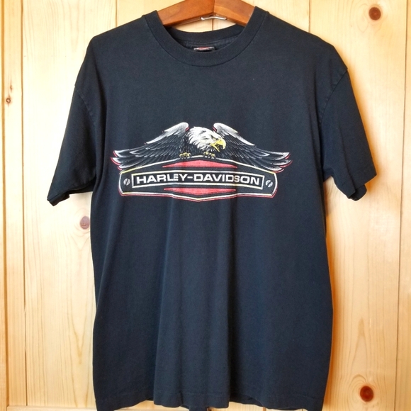 Harley-Davidson Other - Vintage Single Stitch Harley-Davidson Feldkirch Austria Black Logo SS T-Shirt